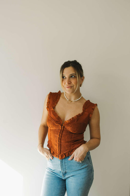 Pumpkin Everything Corset Top